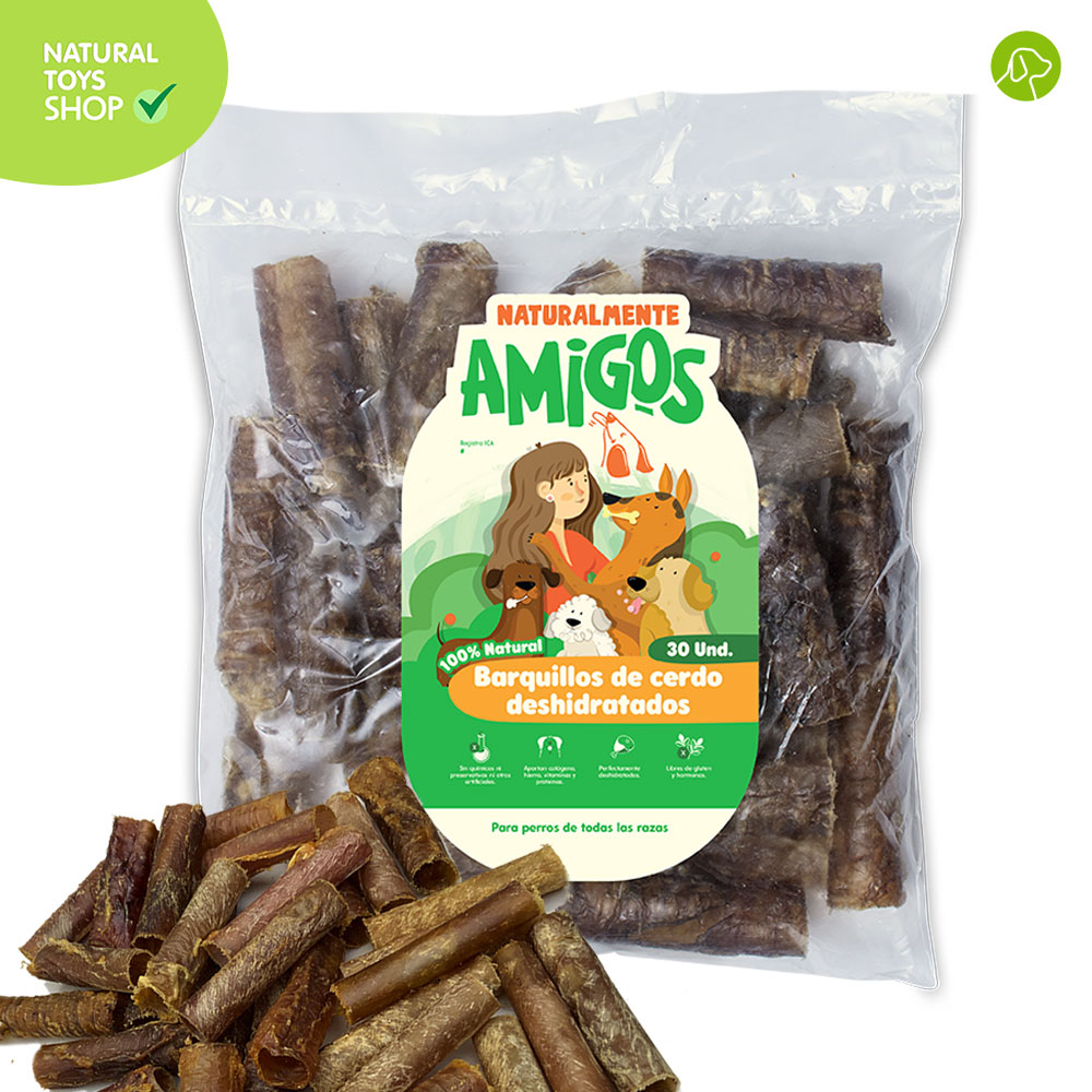 barquillos, traqueas de cerdo deshidratadas snacks premios naturales, orgánicos y saludables para perros