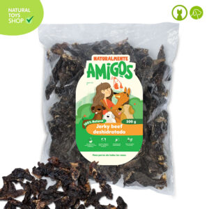 Jerky de cerdo deshidratadas snacks premios naturales, orgánicos y saludables para perros y gatos