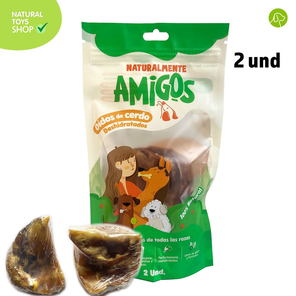 oidos de cerdo deshidratados para mascotas, snacks premios naturales, orgánicos y saludables para perros