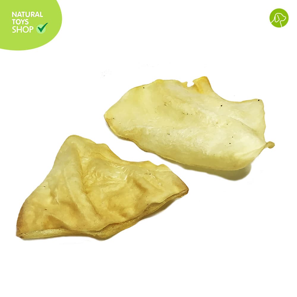 Orejas de res deshidratadas juguete natural para mascotas, snacks premios naturales, orgánicos y saludables para perros