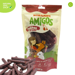 palitos de pollo deshidratados snacks premios naturales y saludables para perros