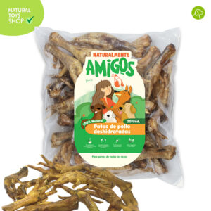 patas de pollo deshidratadas snacks premios naturales, orgánicos y saludables para perros